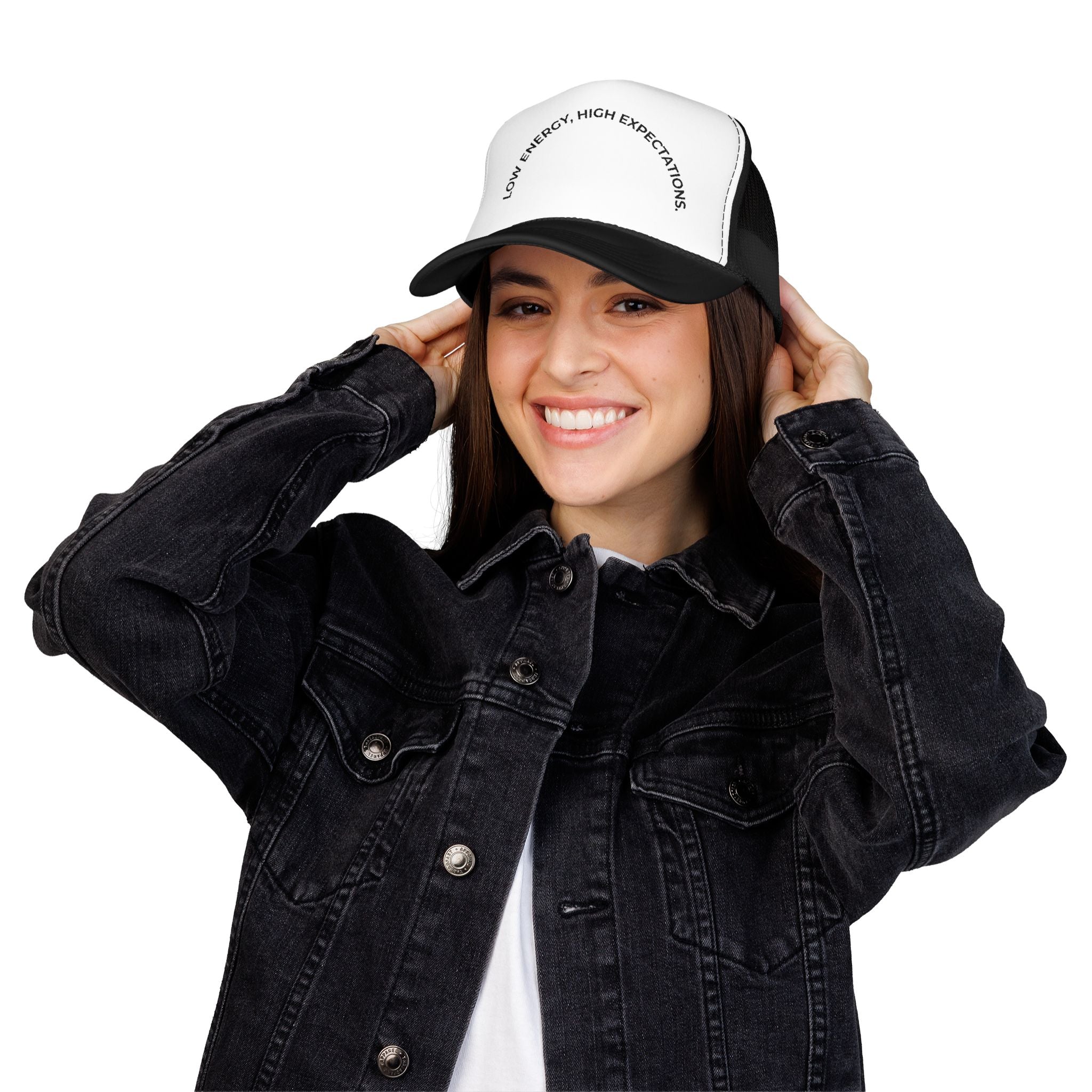 Low Energy, High Expectations Mood Trucker Cap