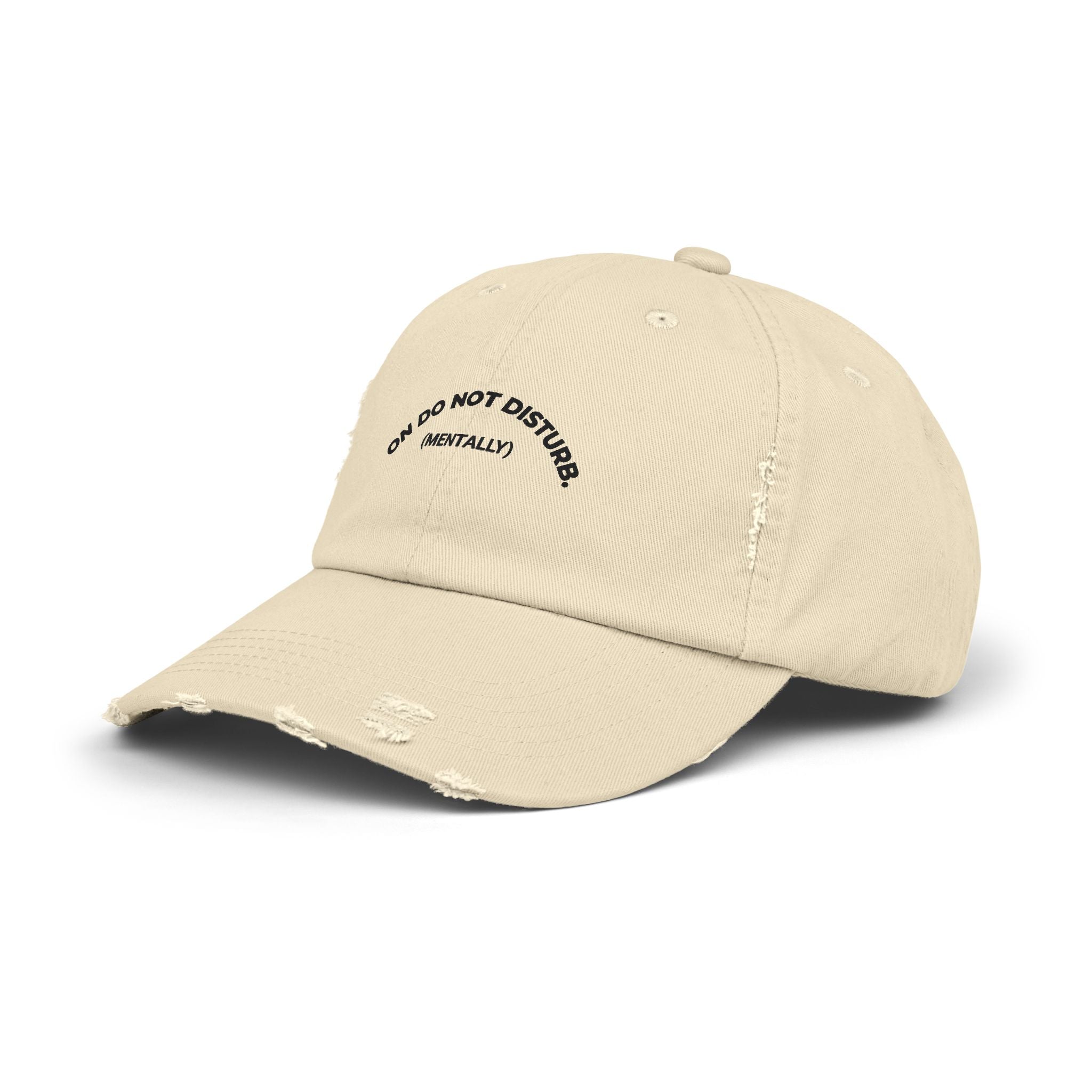 Do Not Disturb (Mentally) Distressed Cap — Casual Cotton Baseball Hat