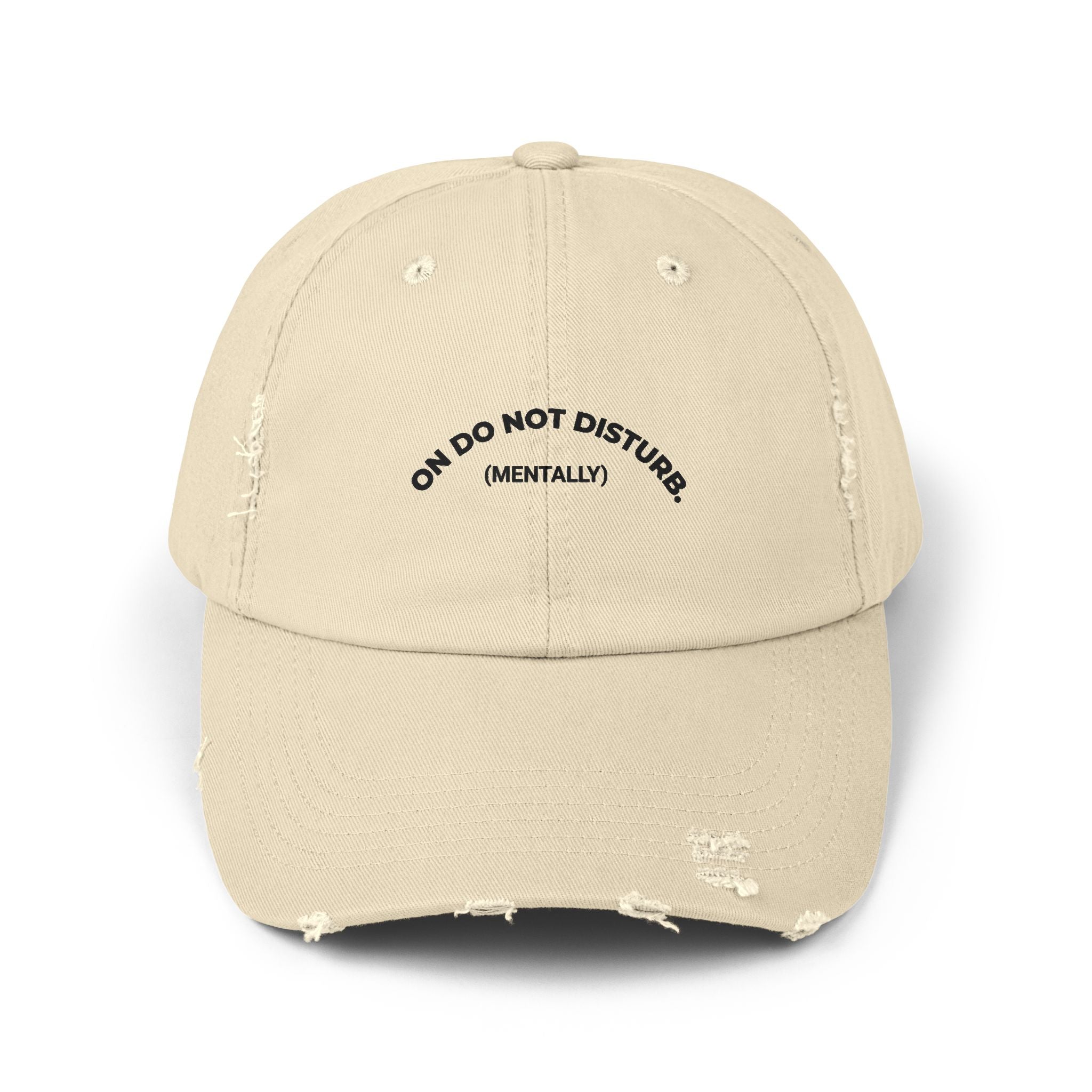 Do Not Disturb (Mentally) Distressed Cap — Casual Cotton Baseball Hat